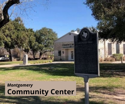 View of the Montgomery Community Building from Liberty Street.