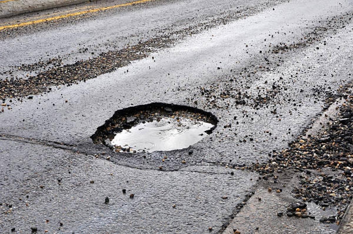 Picture of pothole.